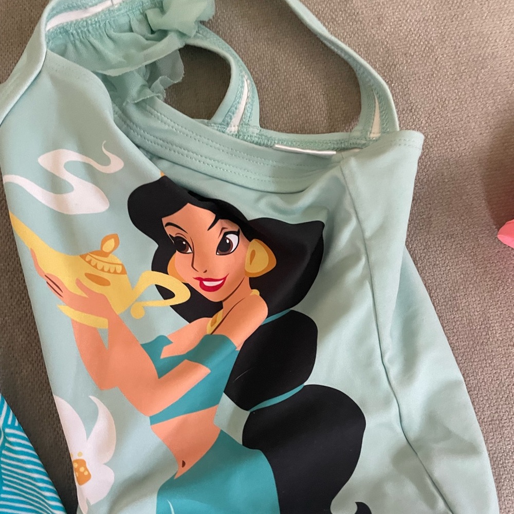 3T and 4T bathing suits.  Hanna Anderson, Cat and Jack and Mott 50 rash guards